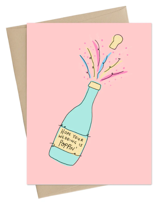 Poppin' Wedding Card