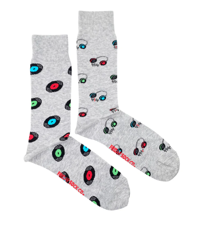 Record and Headphone Socks