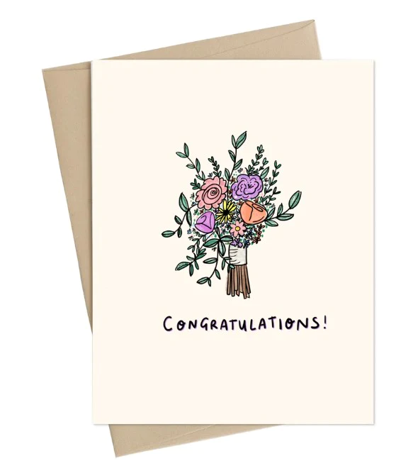 Congratulations Bouquet Card