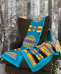 Boy Chief Mountain Blanket Blue