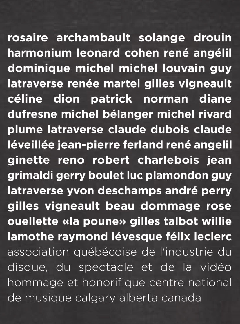 ADISQ Hall of Fame T-shirt