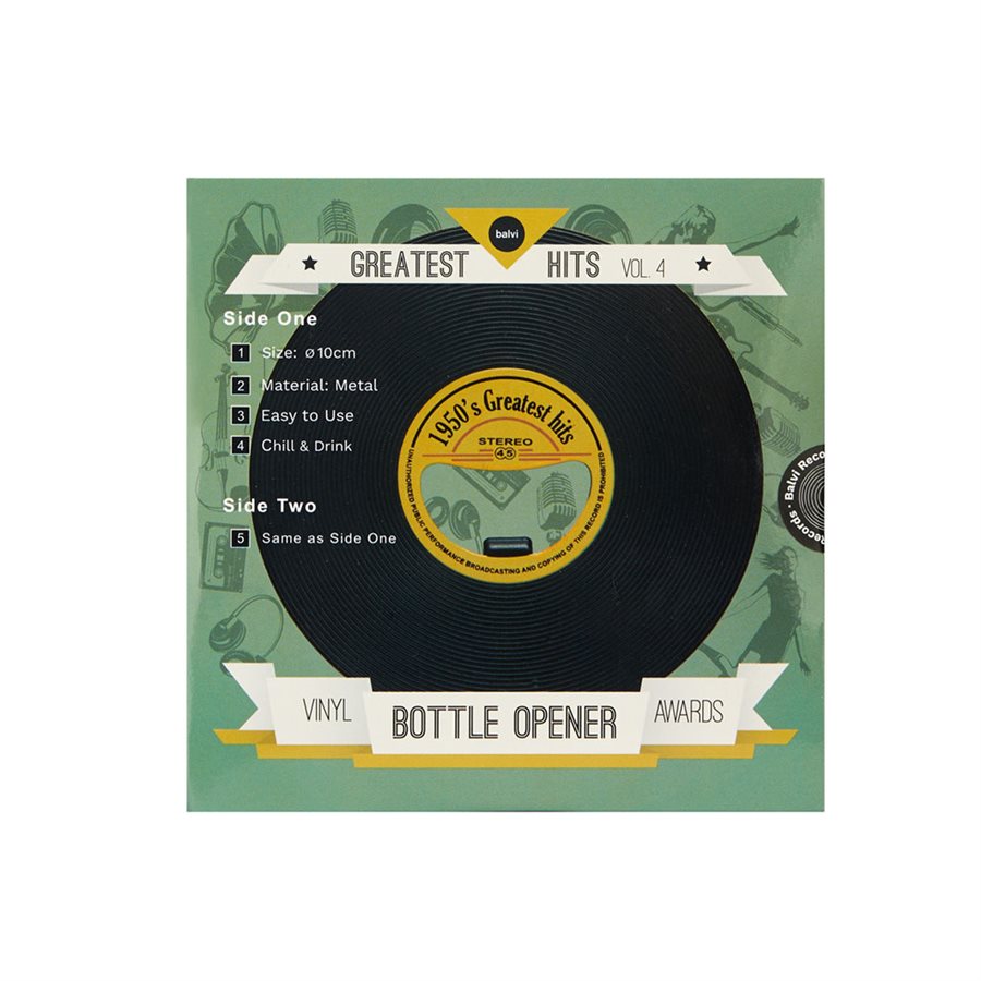 Vinyl Record Bottle Opener