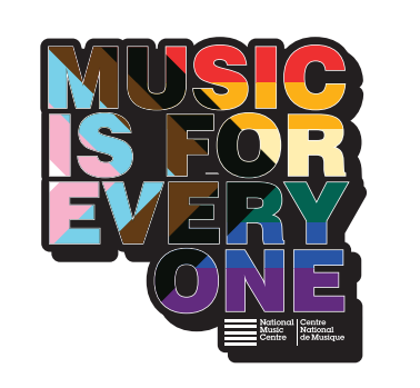 Music Is For Everyone Stickers and Magnets
