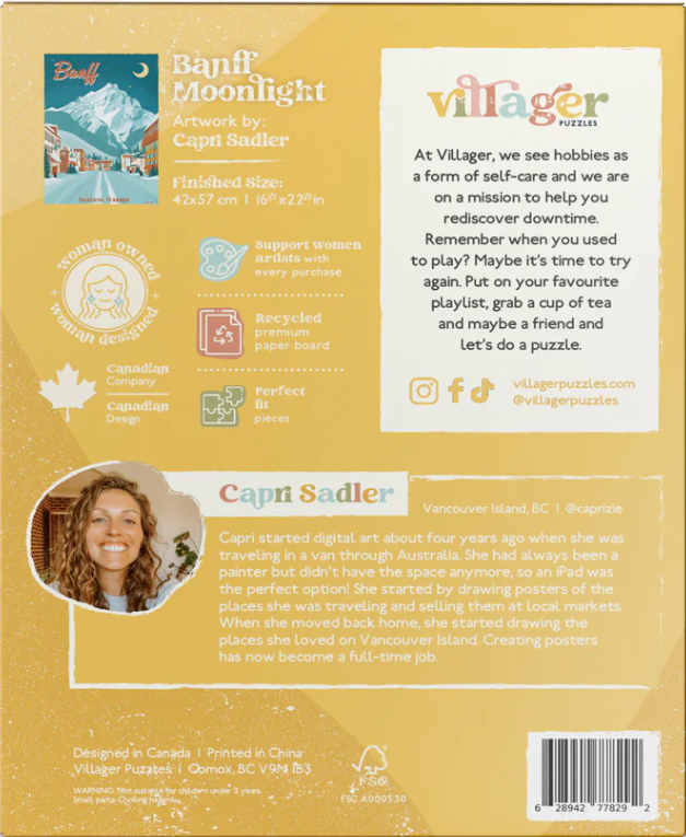 Banff Moonlight 500 Piece Puzzle