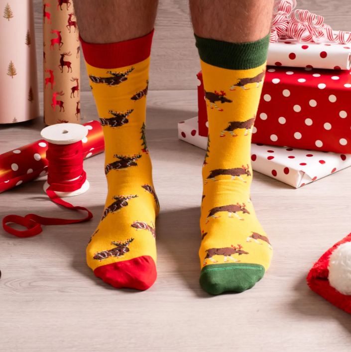 Holiday Moose Socks