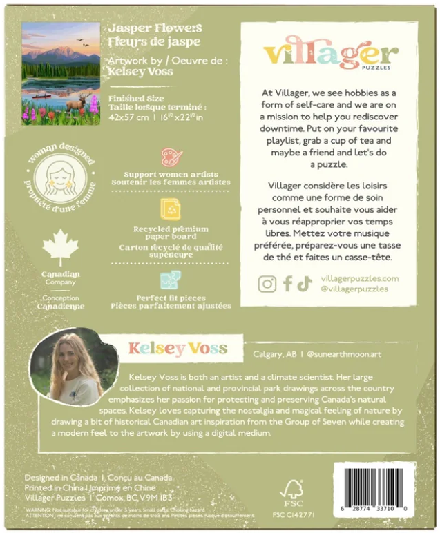 Jasper Flowers 500 Piece Puzzle