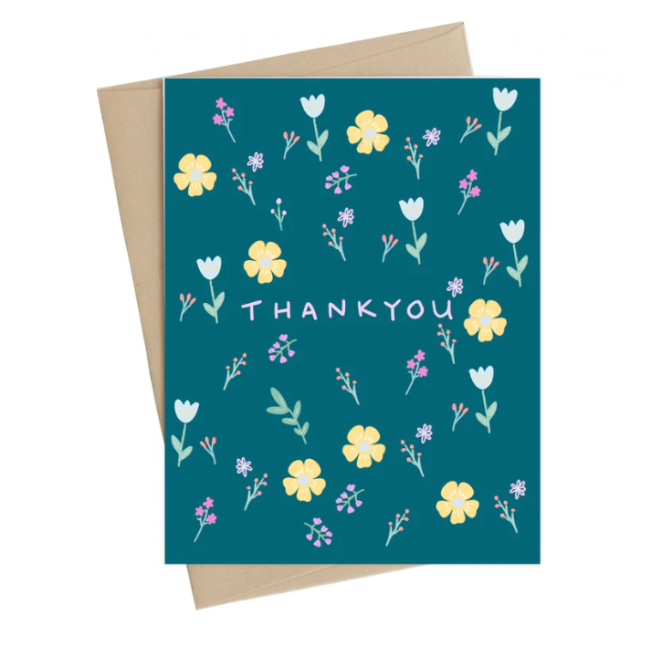 Flower Thank You Card