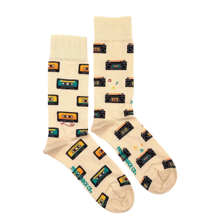 Cassette and Boom Box Socks
