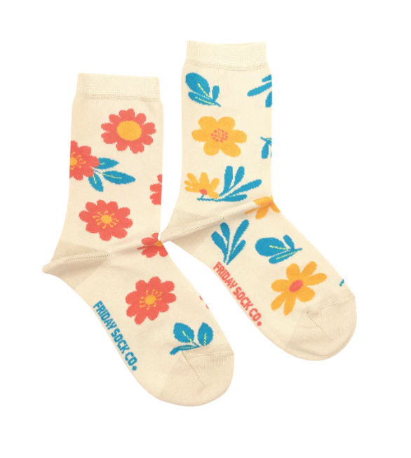 Fun Flowers Socks