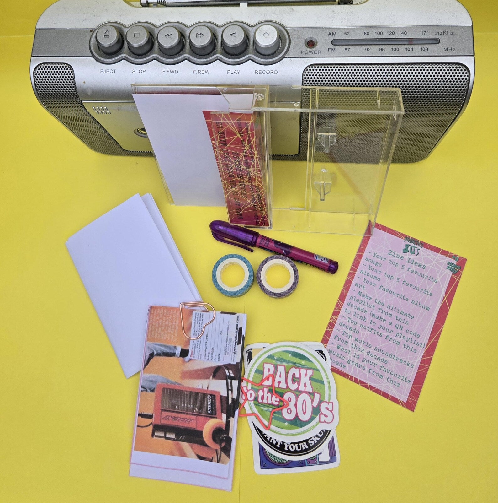 Press Play Zine Making Kits