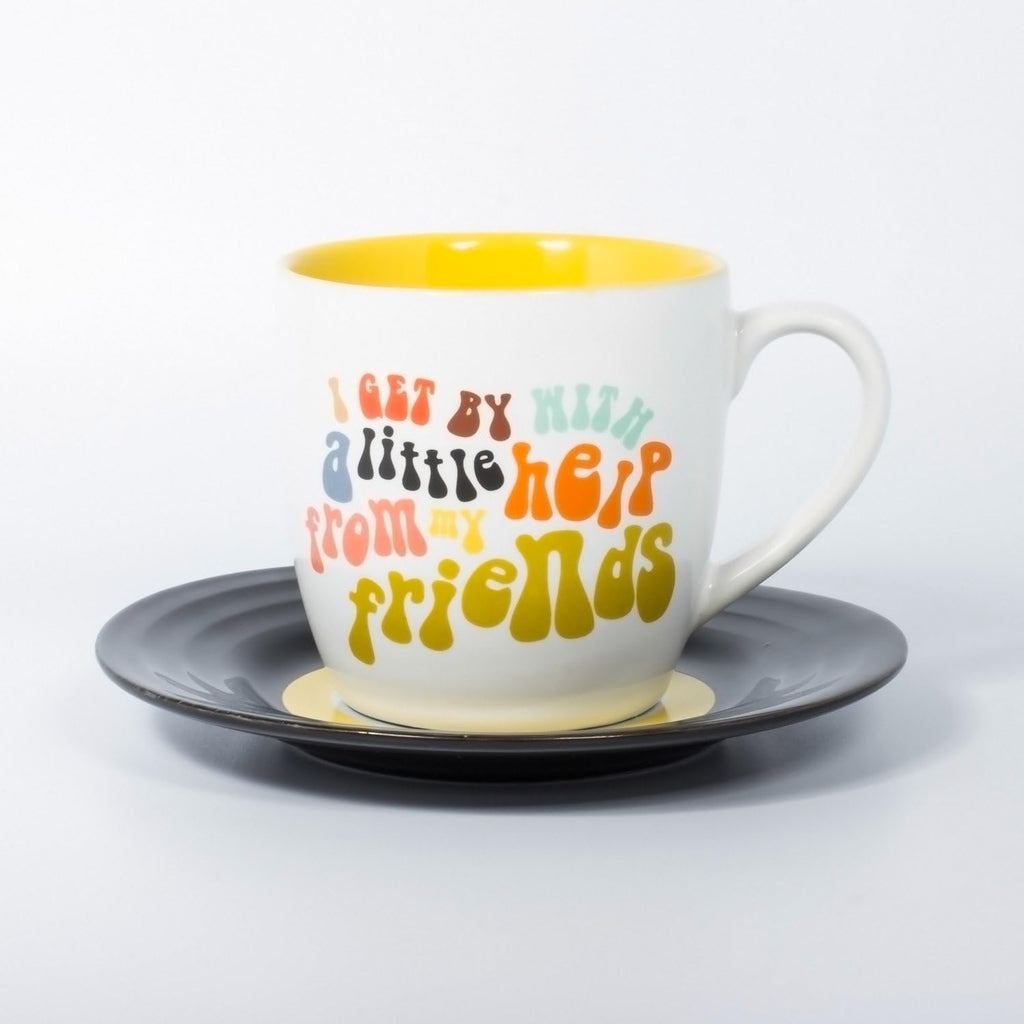 Help From My Friends Mug and Saucer
