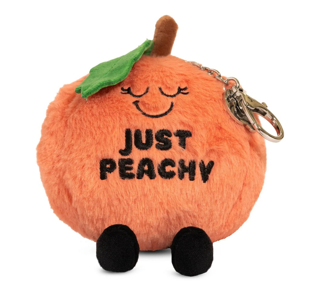 Peach Plush Keychain