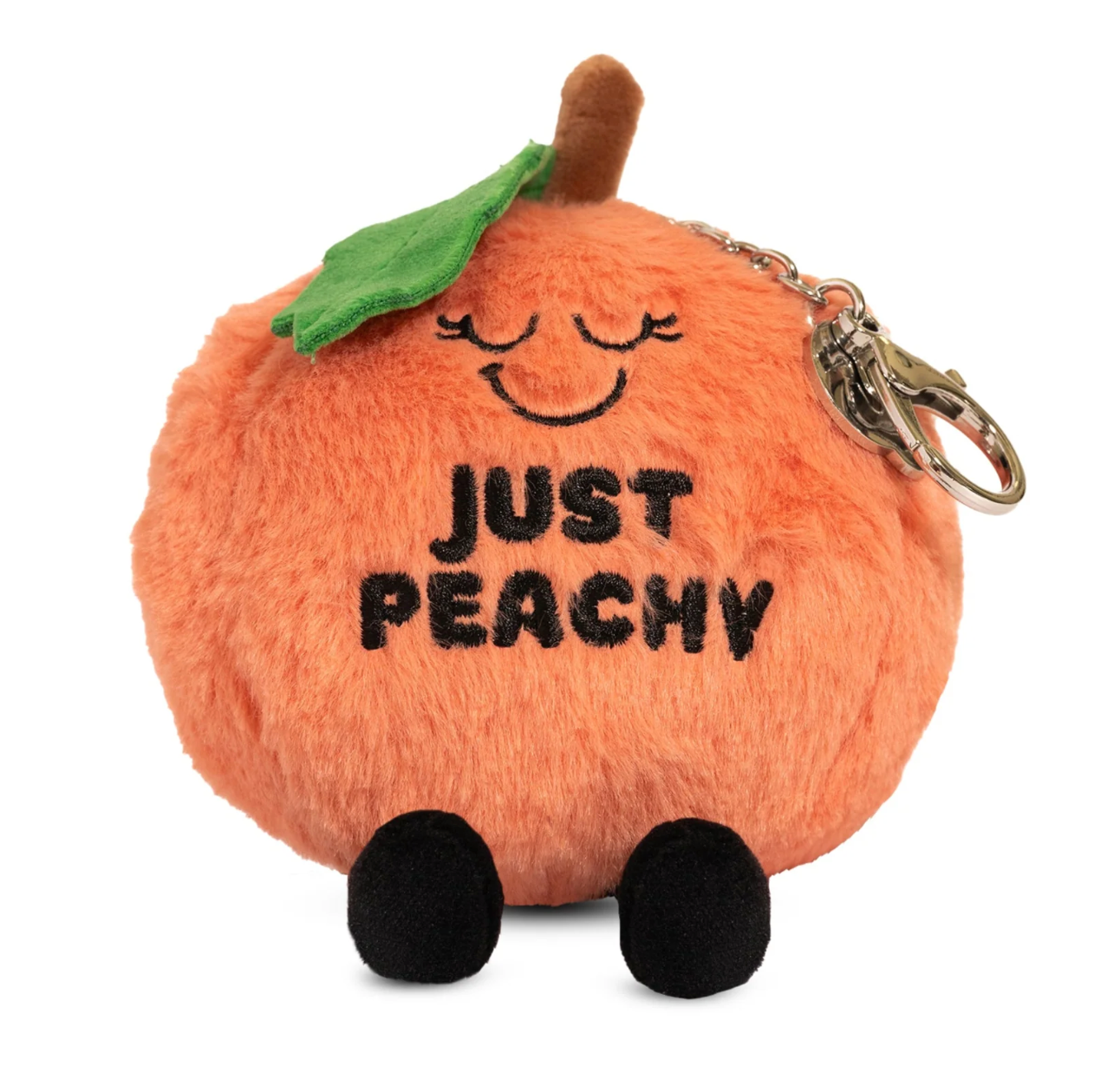 Peach Plush Keychain