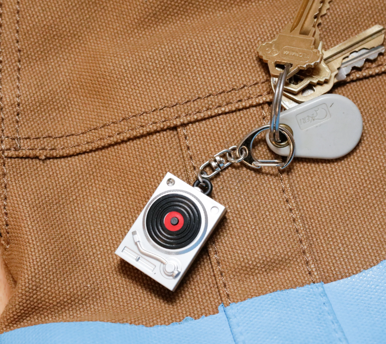 LED Turntable Keychain