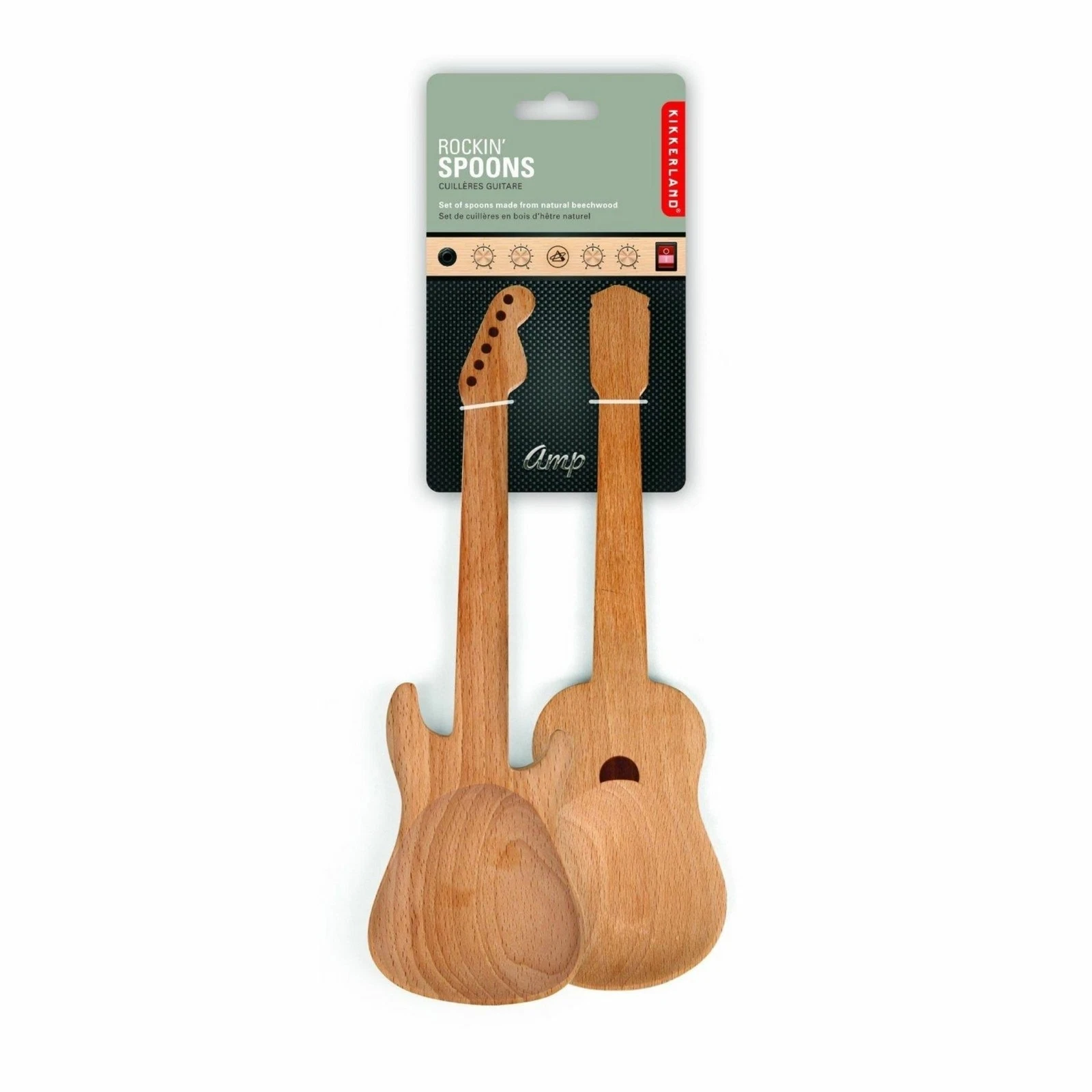 Guitar Wooden Spoons (Set of 2)