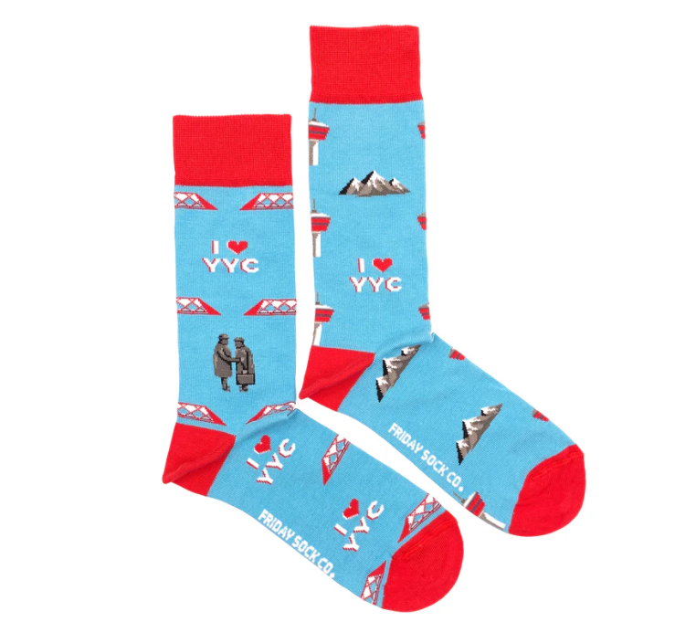 Calgary Landmark Socks