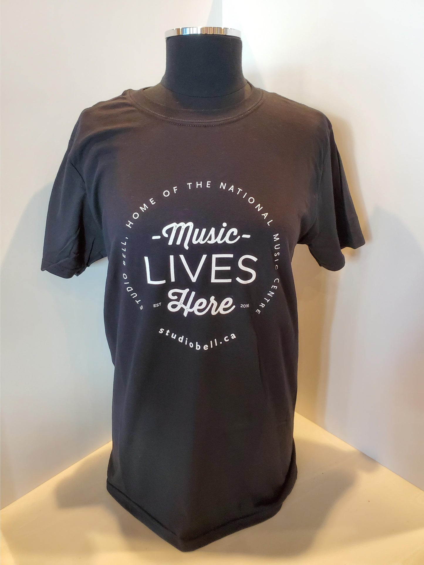 Music Lives Here Crewneck T-Shirt