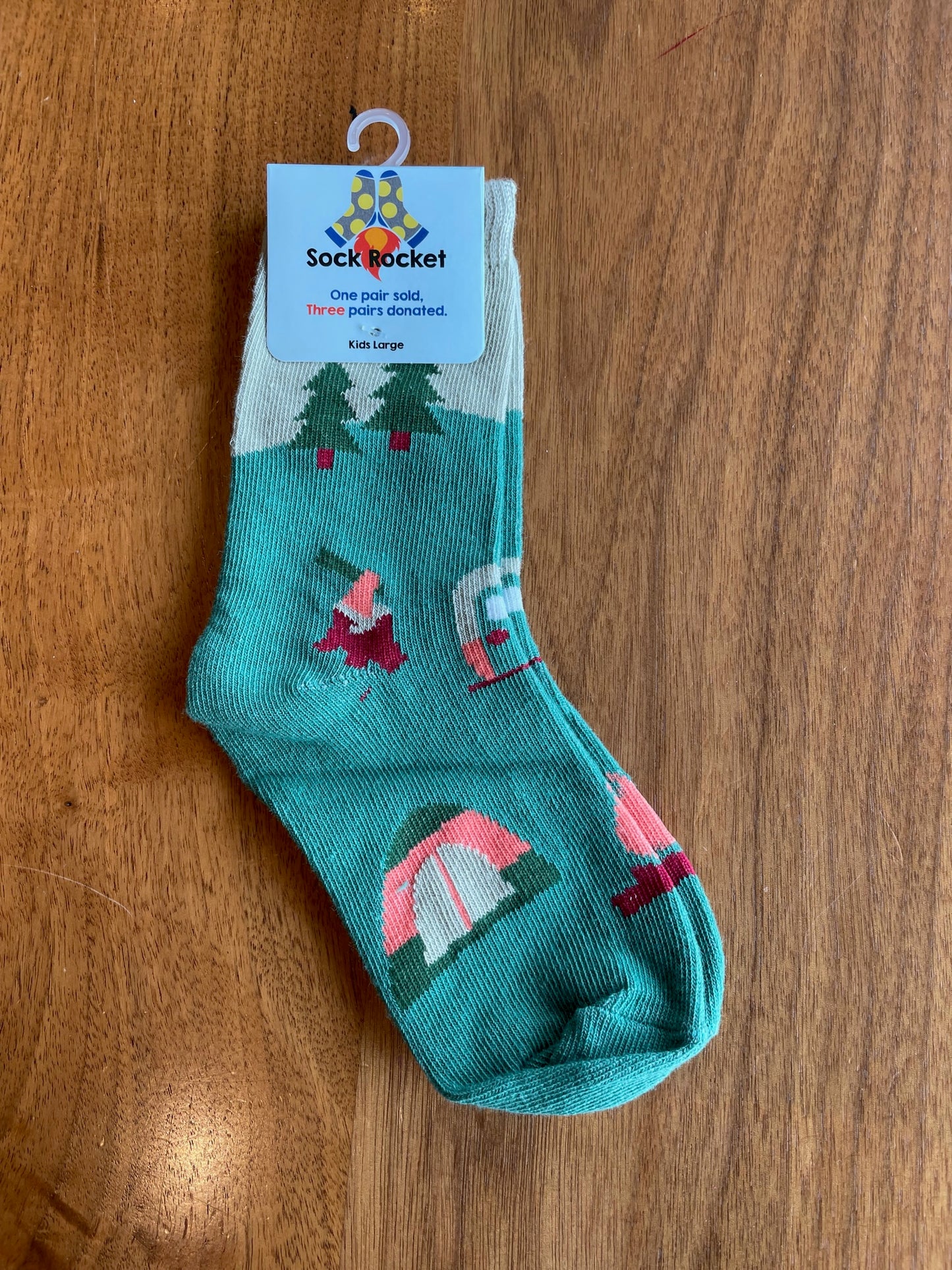 Toddler camping sock