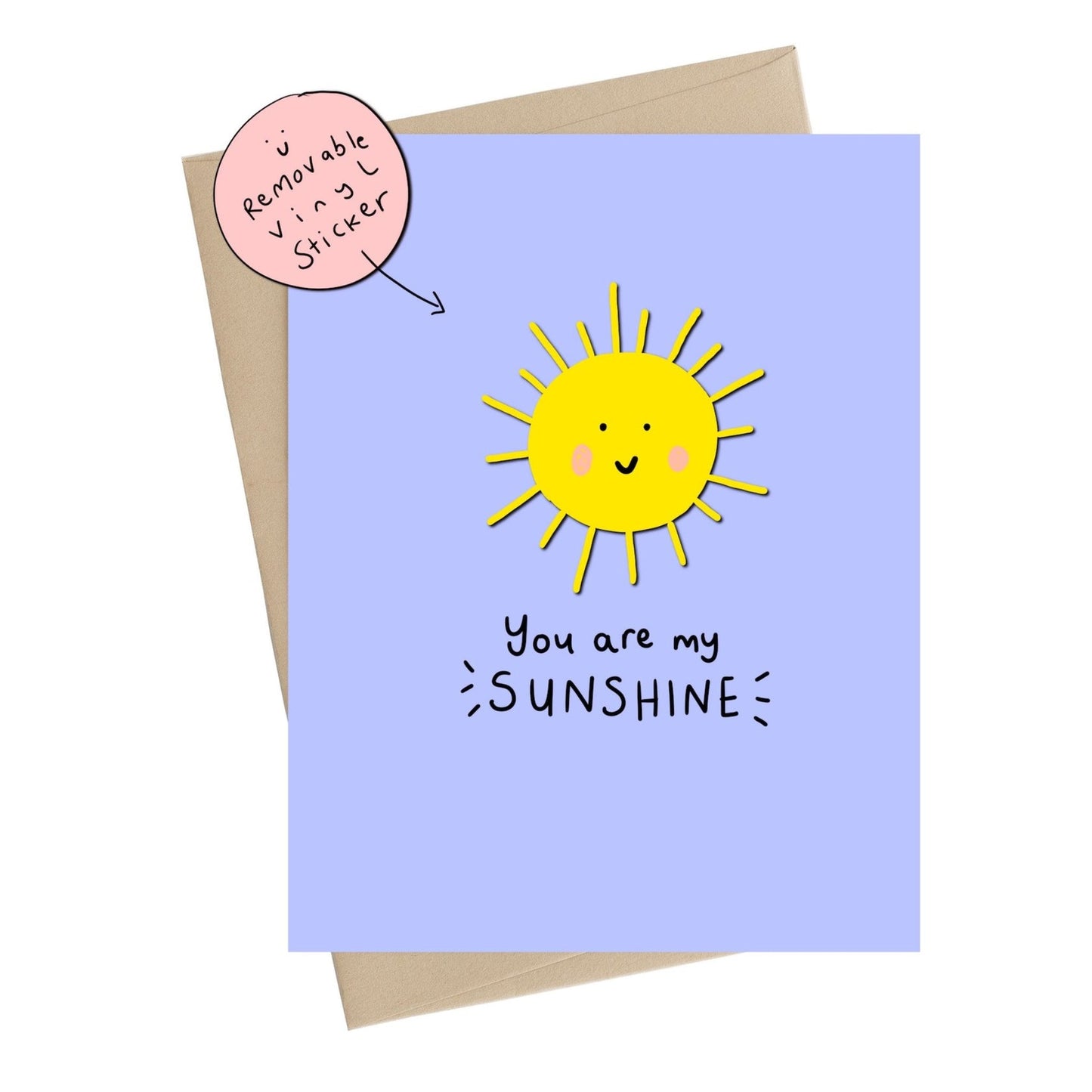 My Sunshine Vinyl Sticker Card